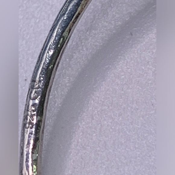 Silpada Vintage HTF Sterling Large Pearl Hoop French Wire Earrings - Picture 11 of 12